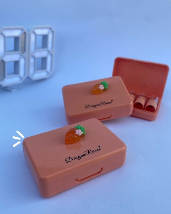 5 Pcs Dragon Ranee Carrot Mini Lipstick Set