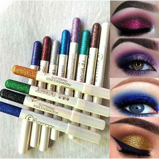 Pack Of 12 Flormar Glitter Multipurpose Pencils Glitter Eyeliner Pencils
